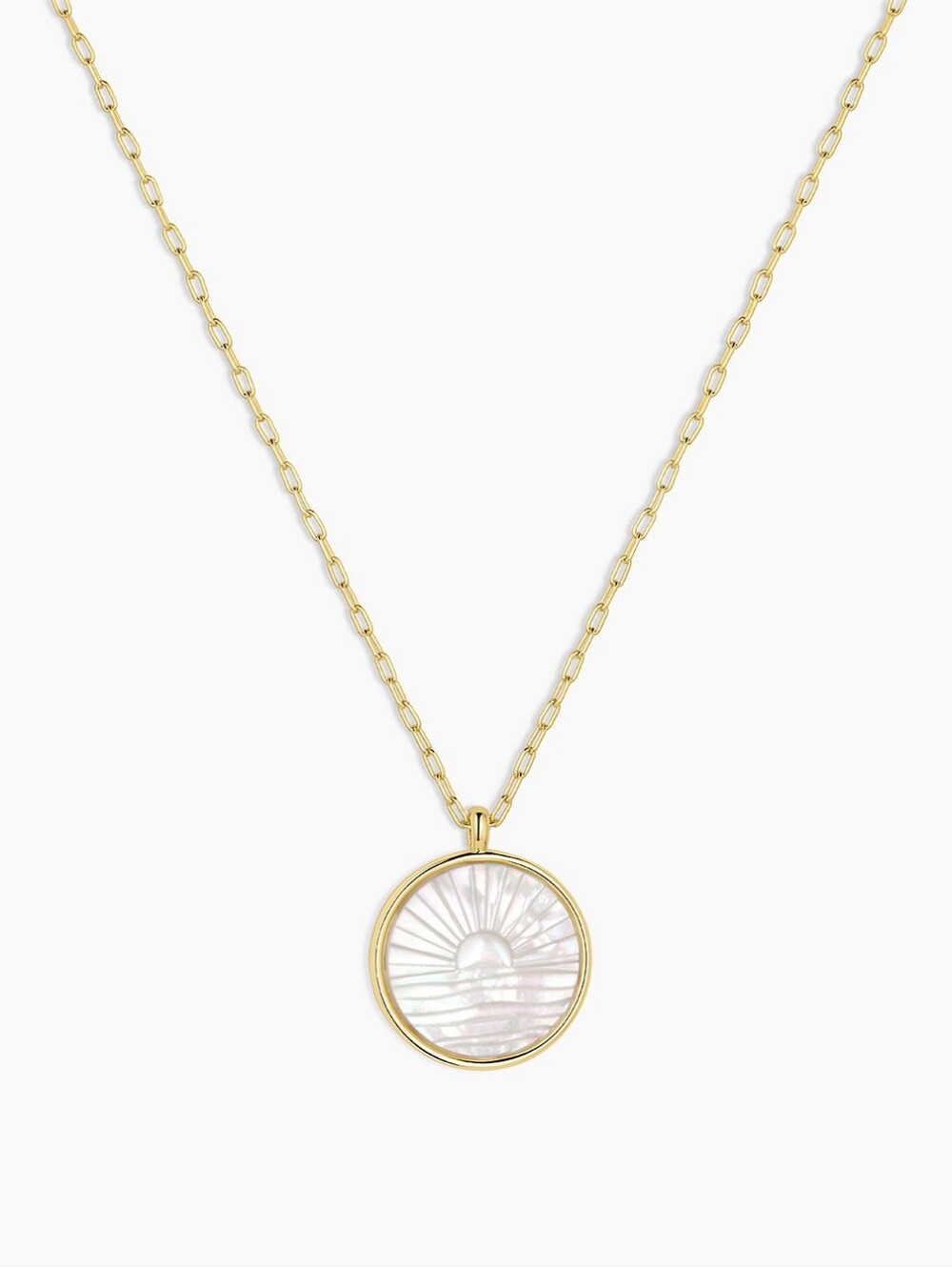 Gorjana Sunset Etched Necklace